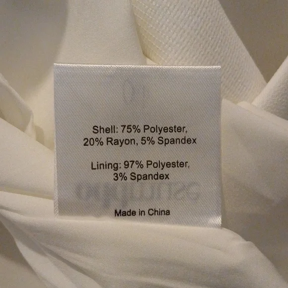 $485 Oddmuse London Elegant White Dress with Pearls, - Picture 9 of 9